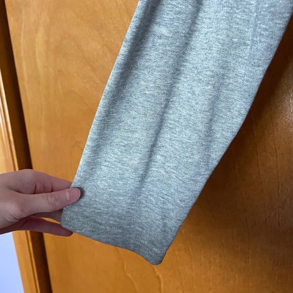 Cryus Grey Grommet Snap Longline Cardigan Size Medium - Picture 7 of 12